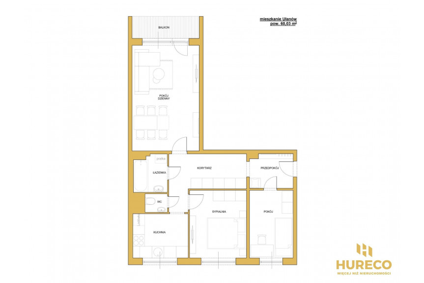 gliwicki, Knurów, Mieszkanie 60m2- dwustronne -świetna lokalizacja - Ułanów -Knurów